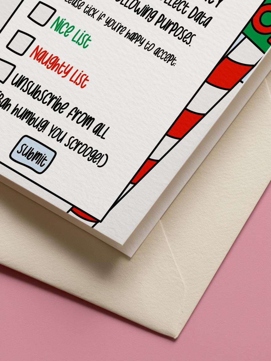 Santa's Cookies and Milk Policy mockup 2