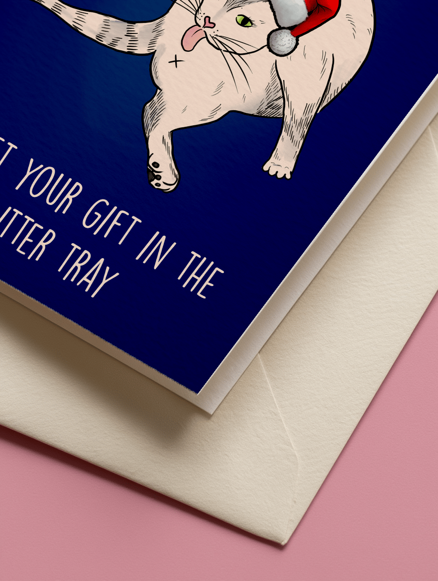 Meowy Christmas Litter Tray mockup 3