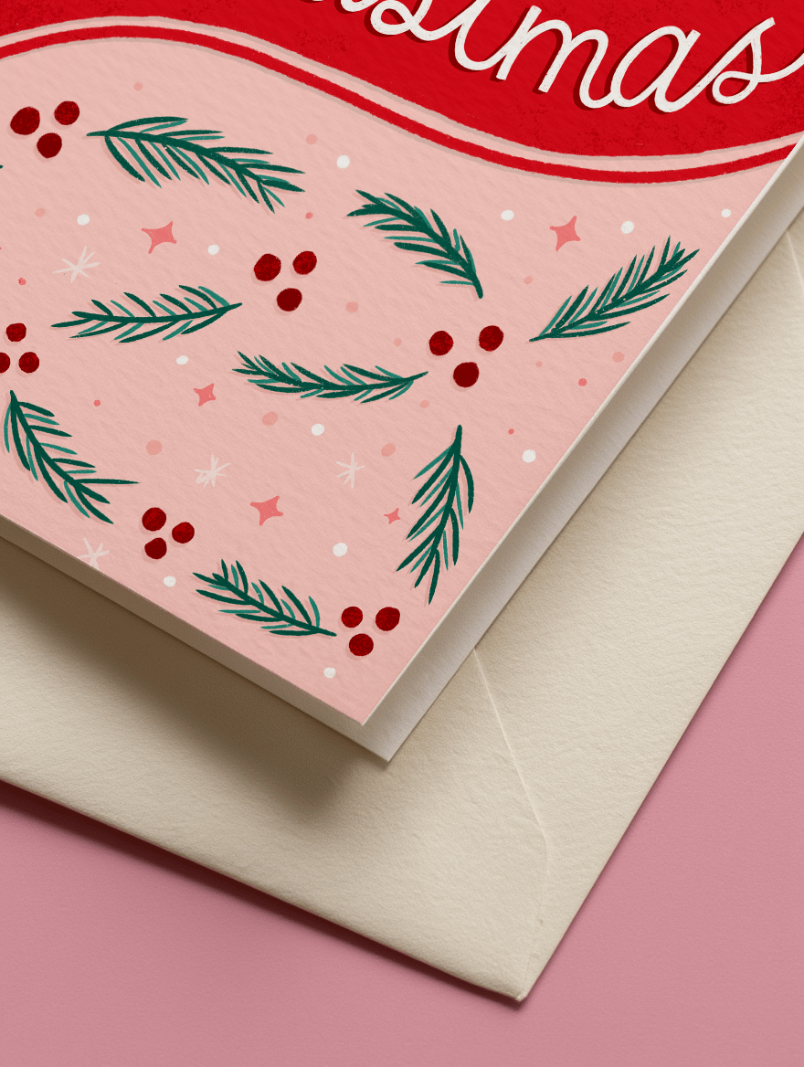 Merry Christmas Garland mockup 2