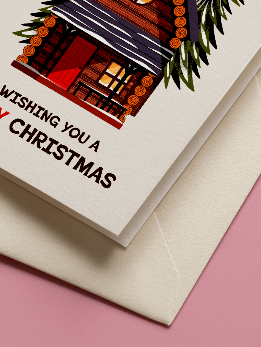 Wishing You a Cosy Christmas mockup 2