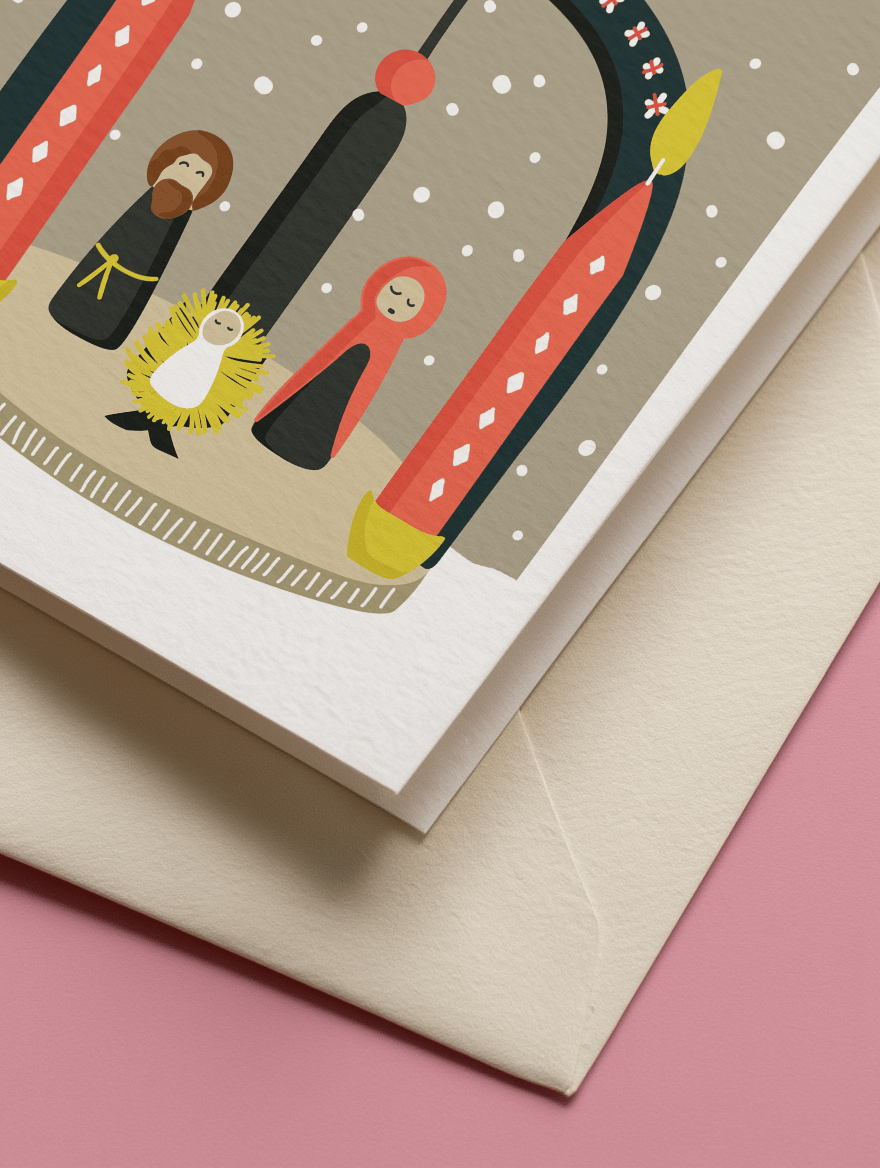 Christmas Pyramid Nativity mockup 3