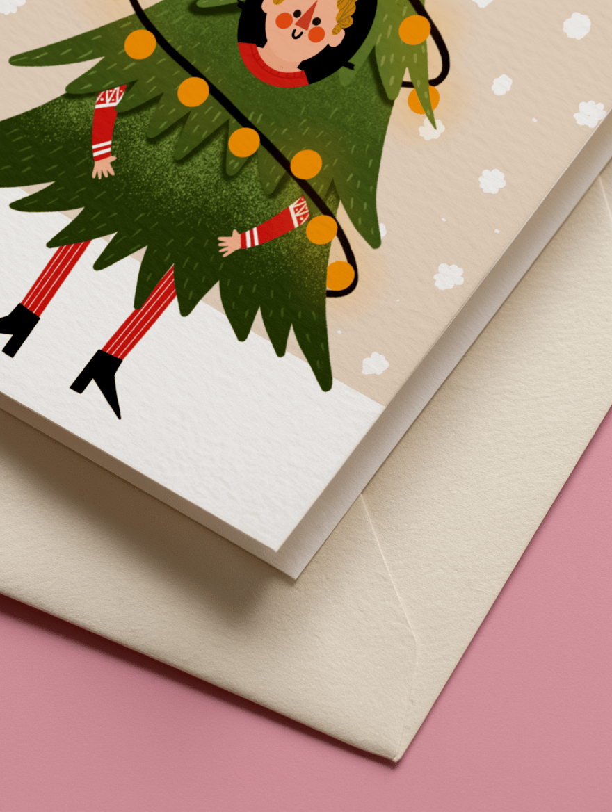 Happy Holidays Tree mockup 3