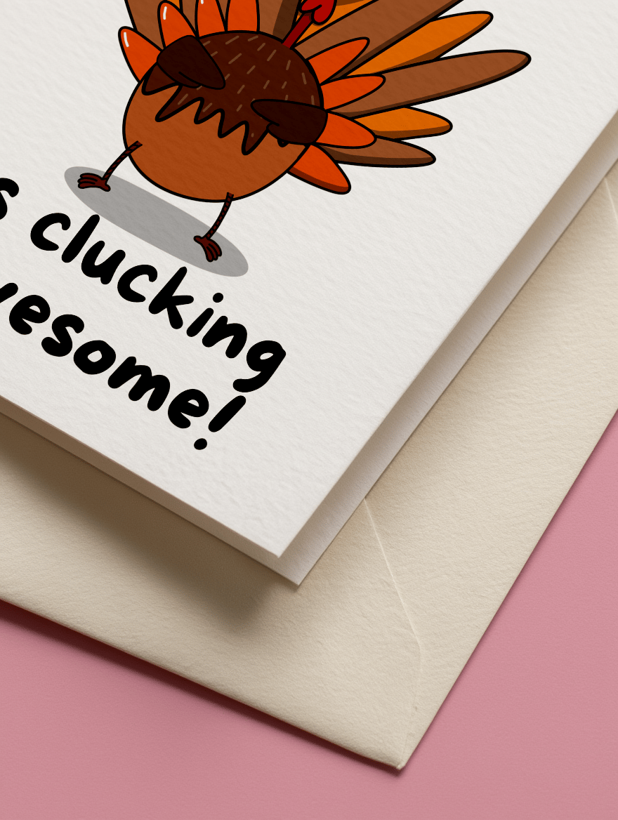 Clucking Awesome Thanksgiving mockup 3