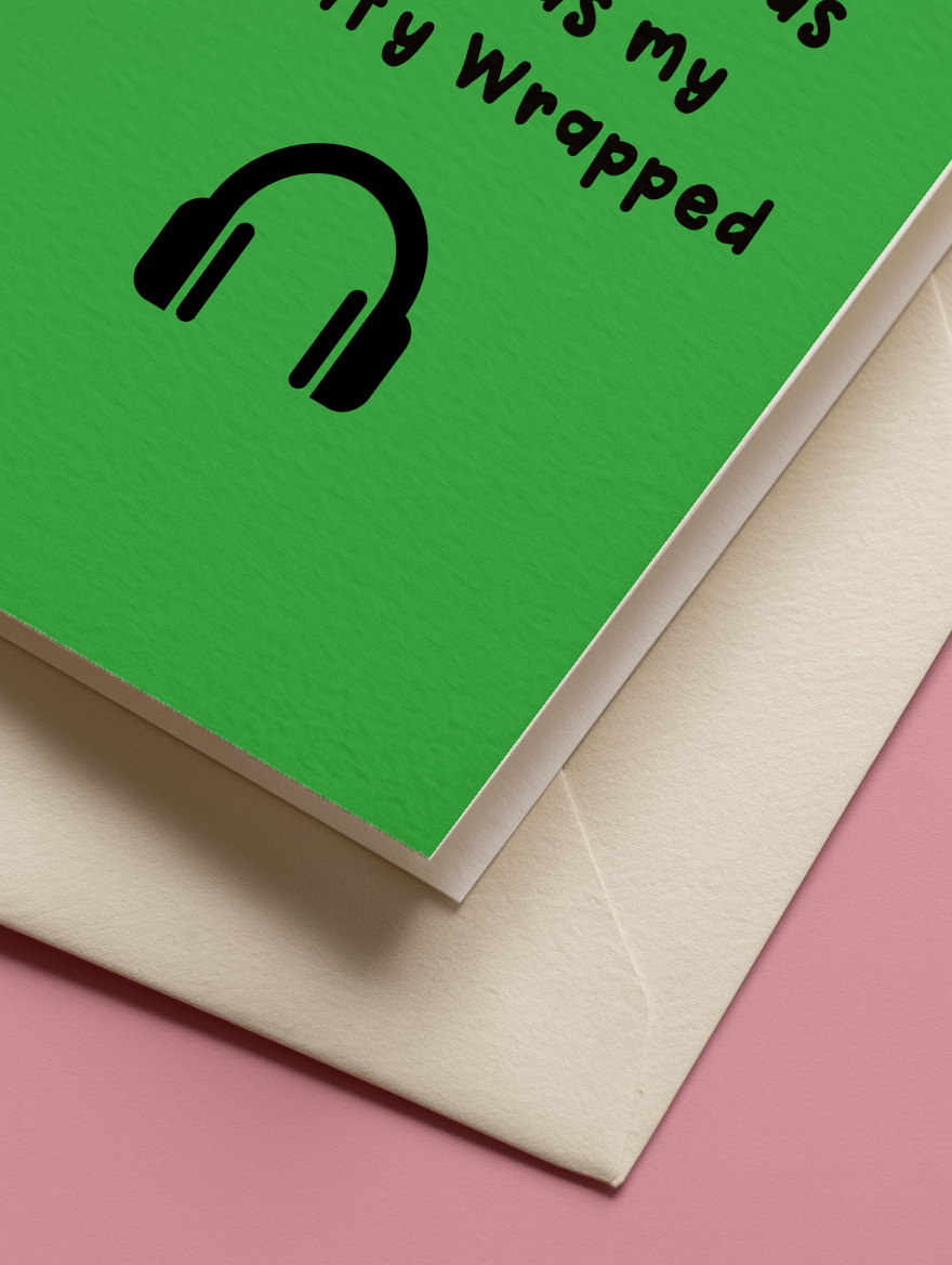 BRB, Manifesting a Christmas Card mockup 3