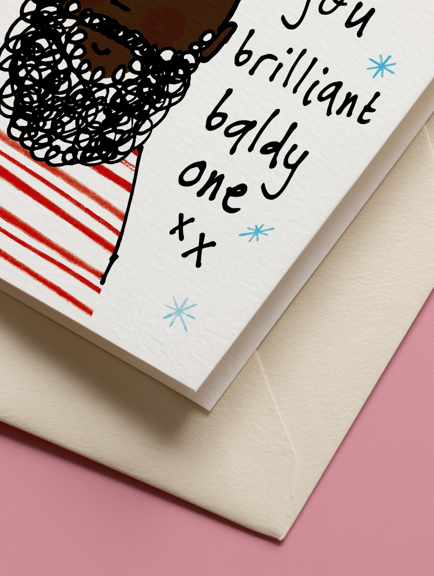 Merry Christmas You Brilliant Baldy One (Version 3) mockup 3