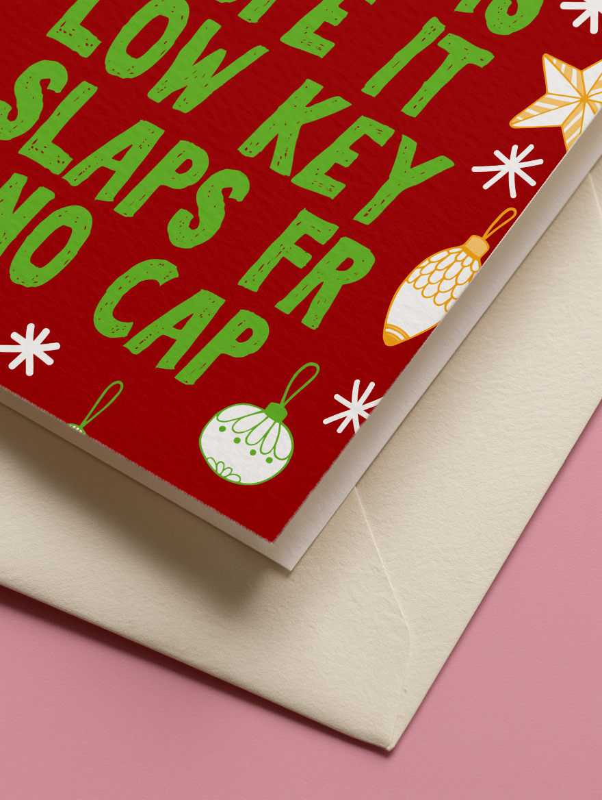 Merry Rizzmas Funny Card mockup 2
