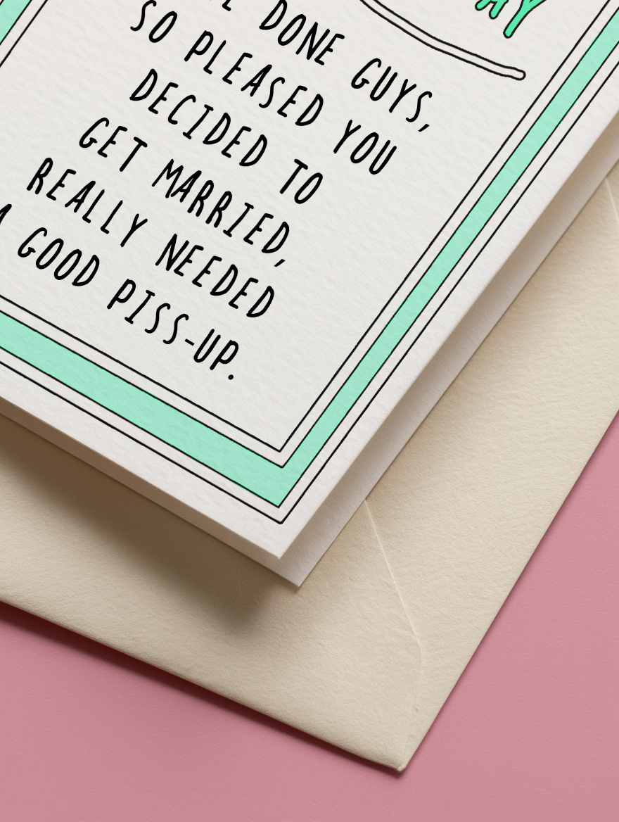 Wedding Day Celebration Card mockup 3