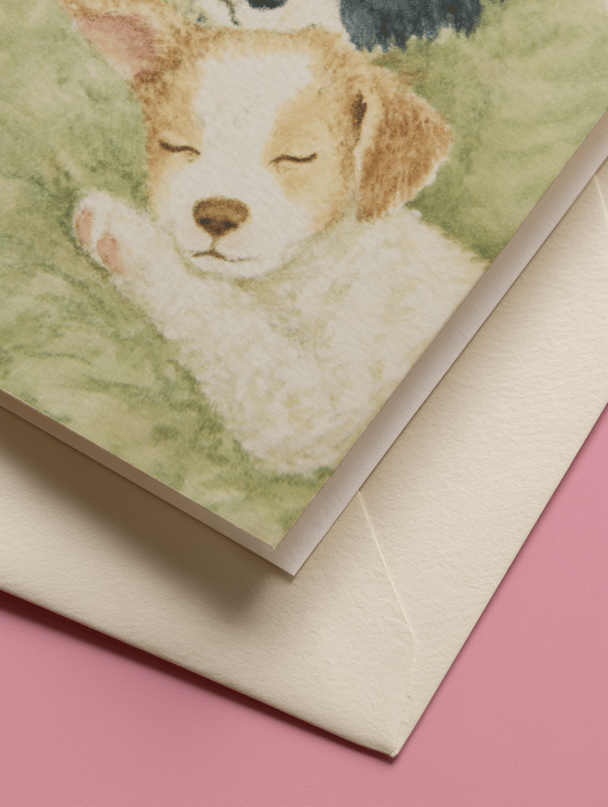 two dogs napping mockup 3