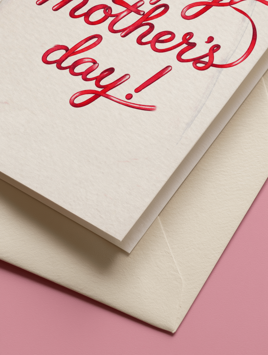 happy mother's day bow mockup 3