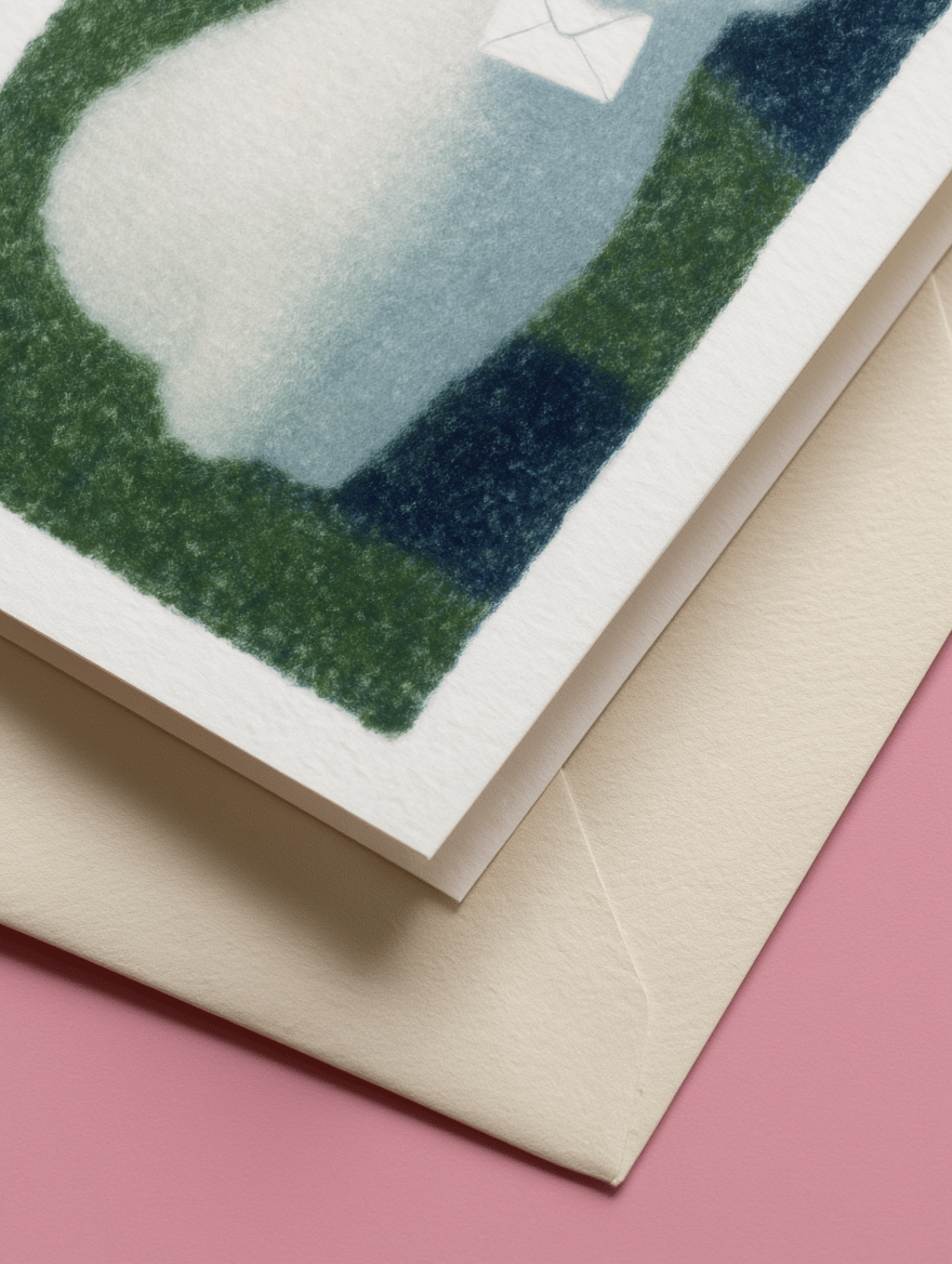 Puppy with a letter for Dear future me mockup 3