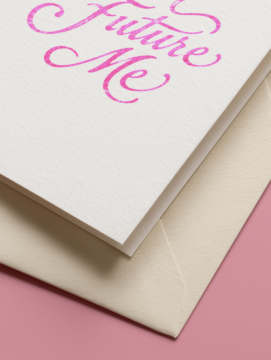A card for Dear future me mockup 3