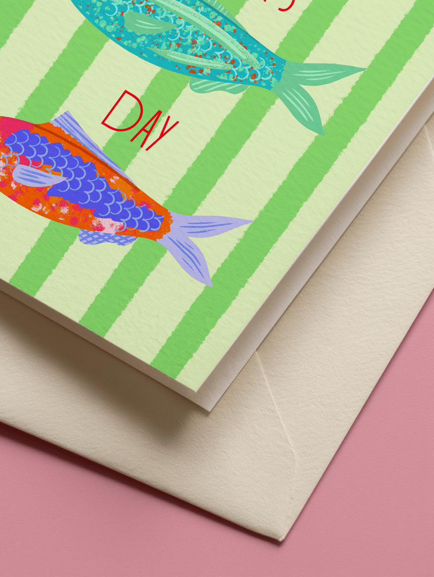 Colorful Fish Father's Day mockup 3