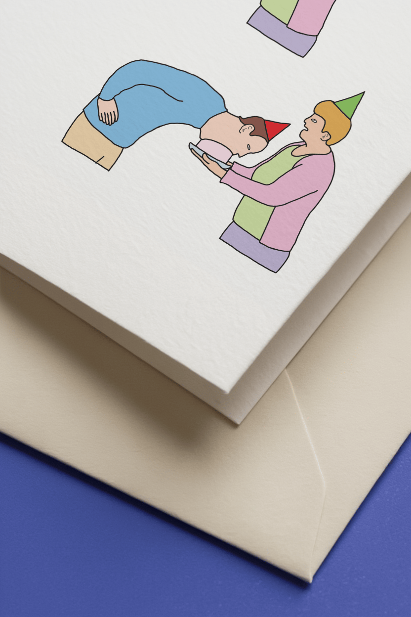 Wish Birthday Card mockup 3