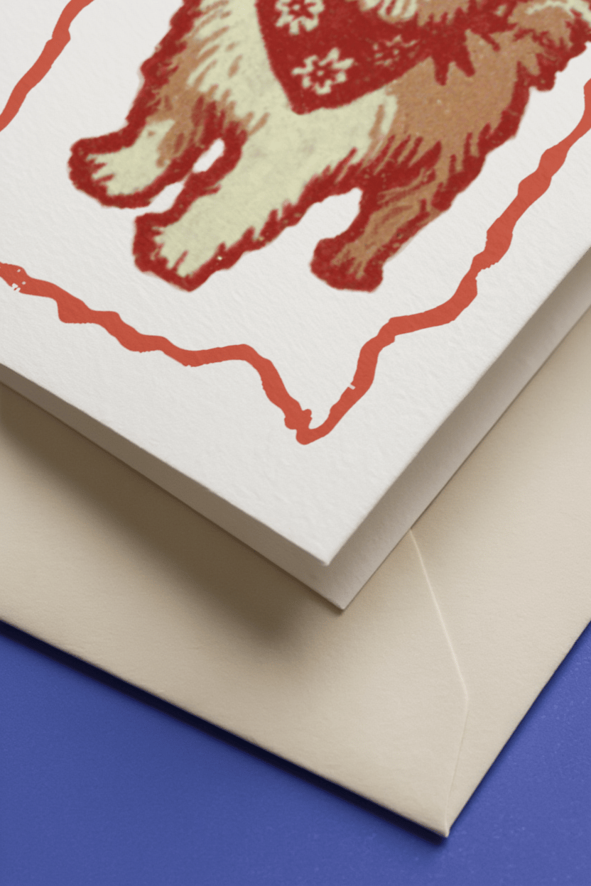 cute dog with a bandana mockup 3
