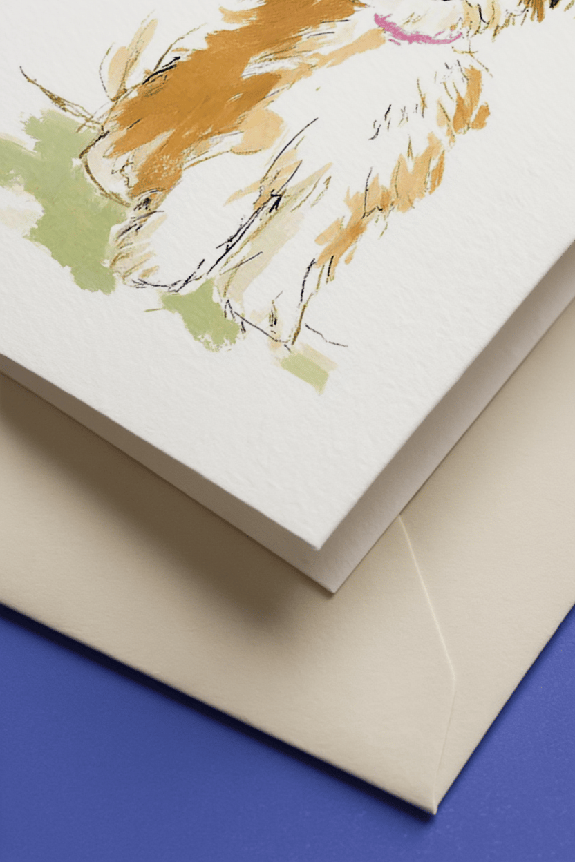 cute dog sketch mockup 3
