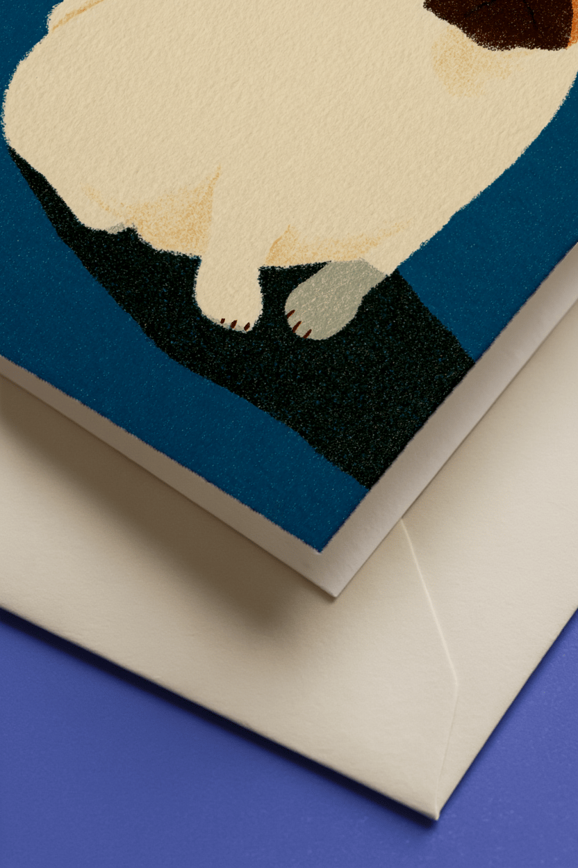 pug sitting mockup 3