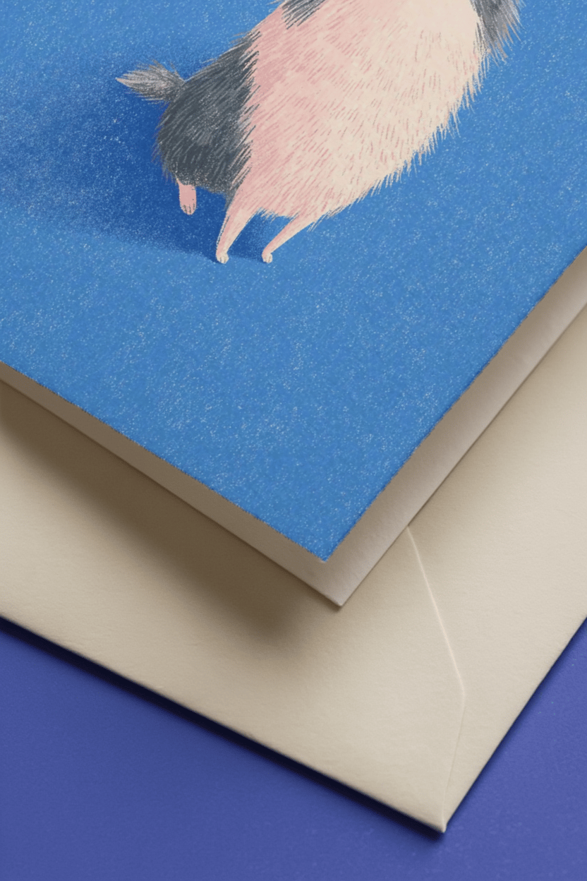 cute dog sitting and looking up mockup 3