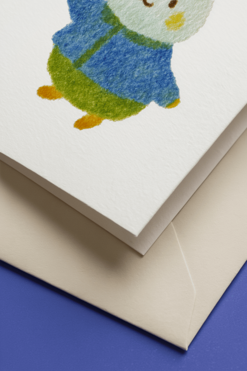 Cute Bunny Easter Card mockup 3