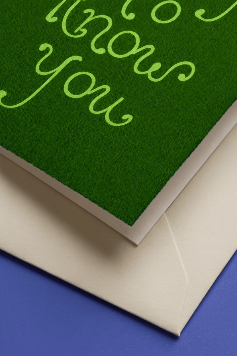 Lucky to Know You Card mockup 3