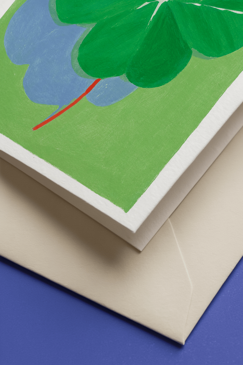 Rare as a Four-Leaf Clover Card mockup 3