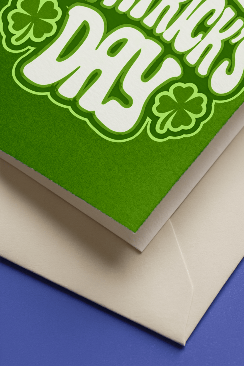 Lucky Charm St. Patrick's Card mockup 3