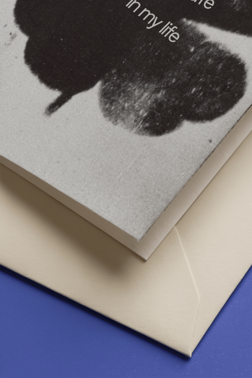 Lucky to Have You Clover Card mockup 3