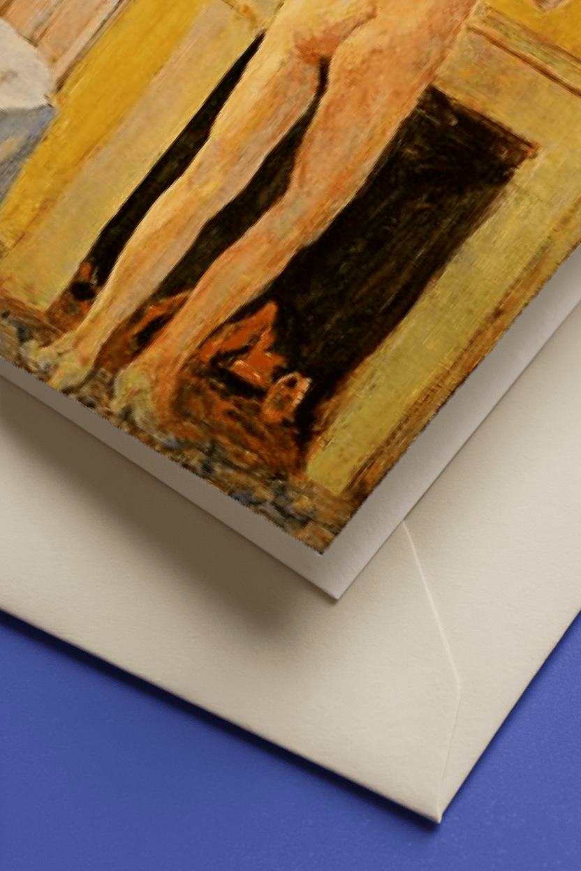 Artful pose room painting mockup 3