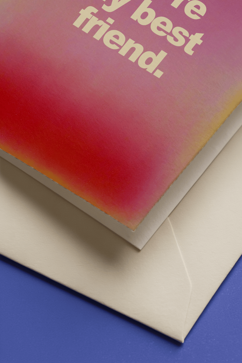 You're My Best Friend Card mockup 3