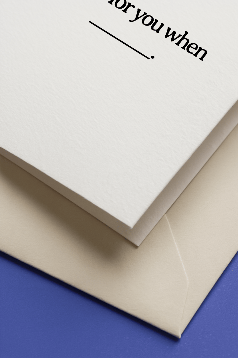 When I Fell for You Card mockup 3