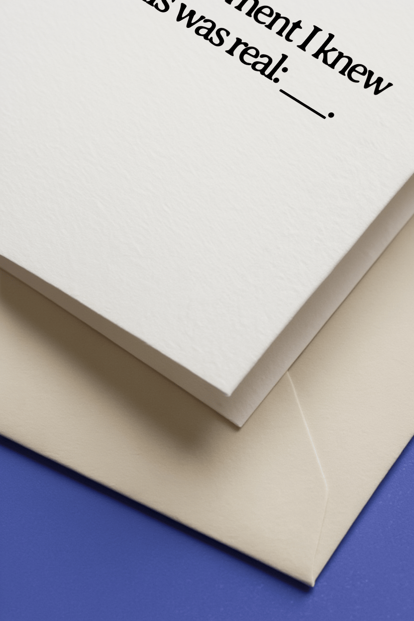 When I Knew It Was Real mockup 3