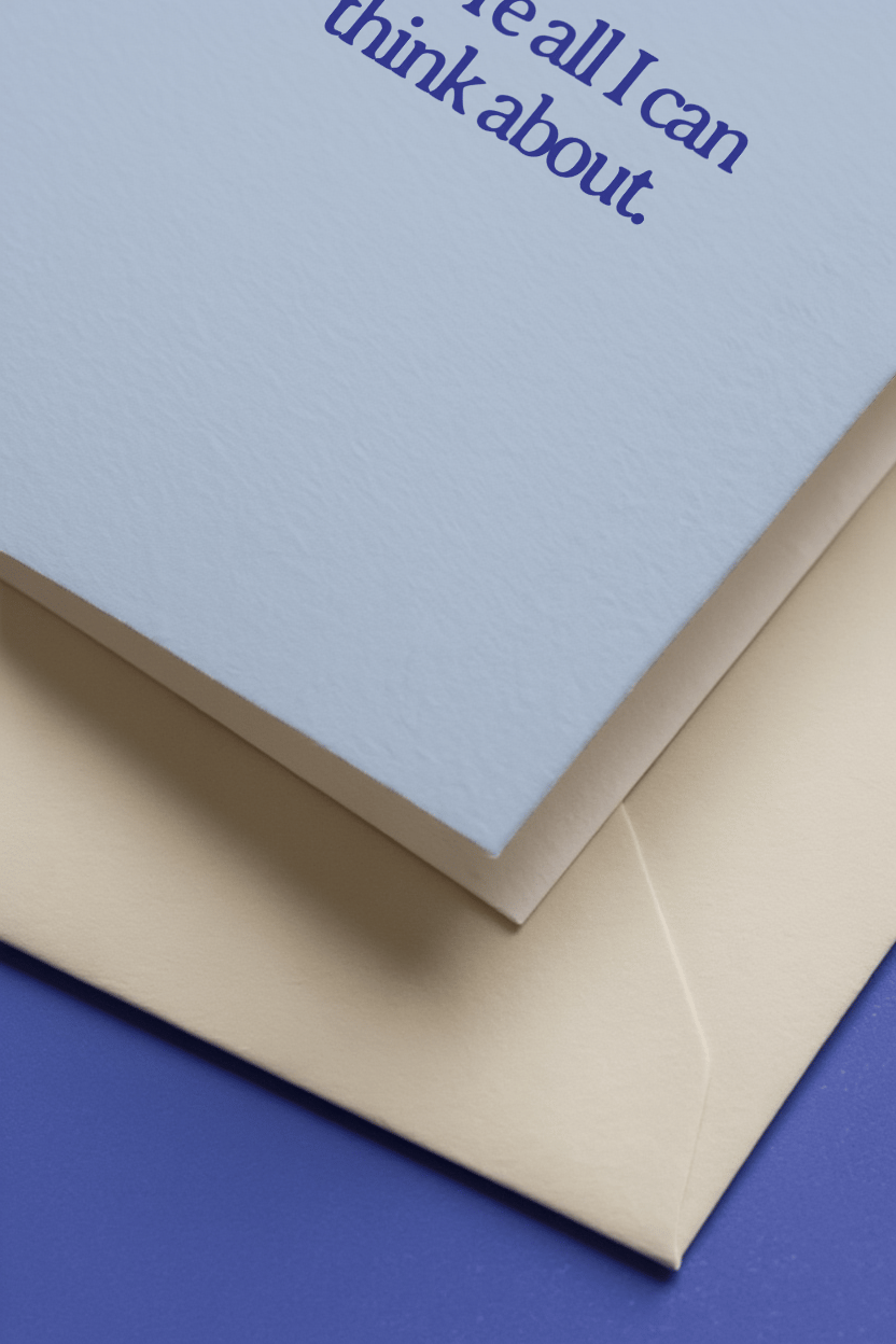 You're Always on My Mind Card mockup 3