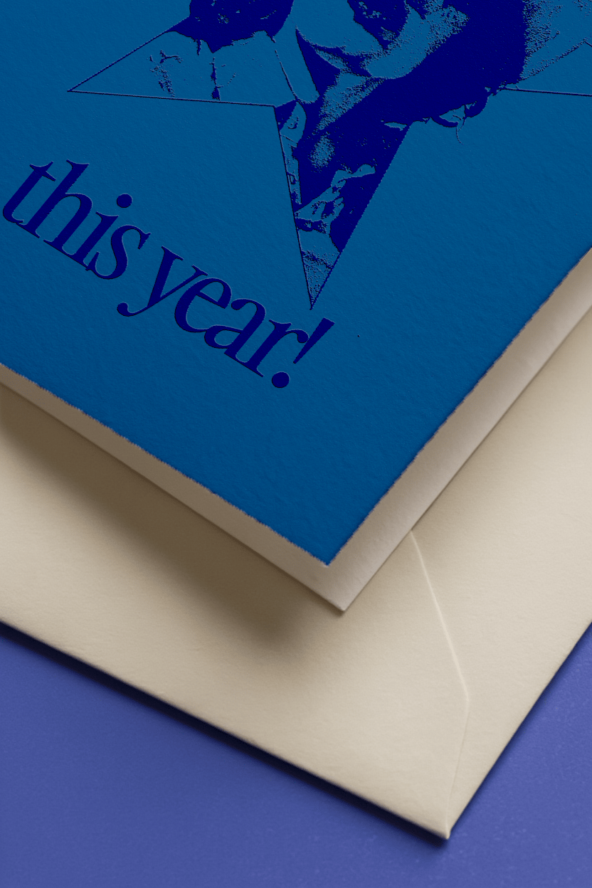 Shining Star Celebration Card mockup 3