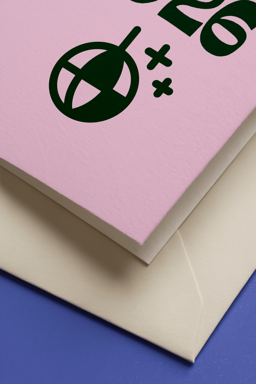 Happy 2026 Celebration Card mockup 3
