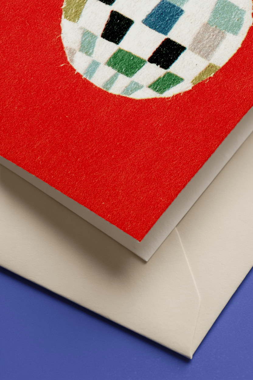 Festive New Year Wishes Card mockup 3