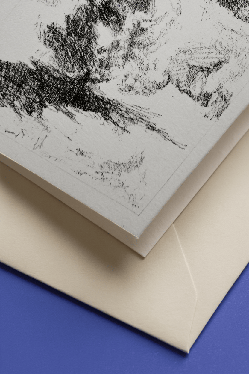 Starry Night Holiday Card mockup 3