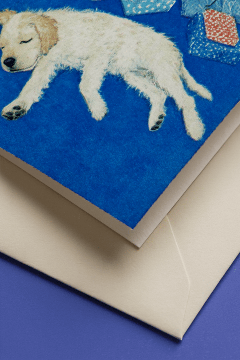 Cozy Pup Christmas Greetings mockup 1