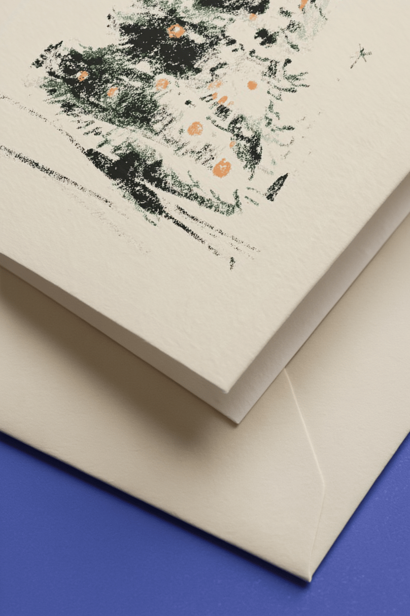 Charming Christmas Tree Card mockup 3