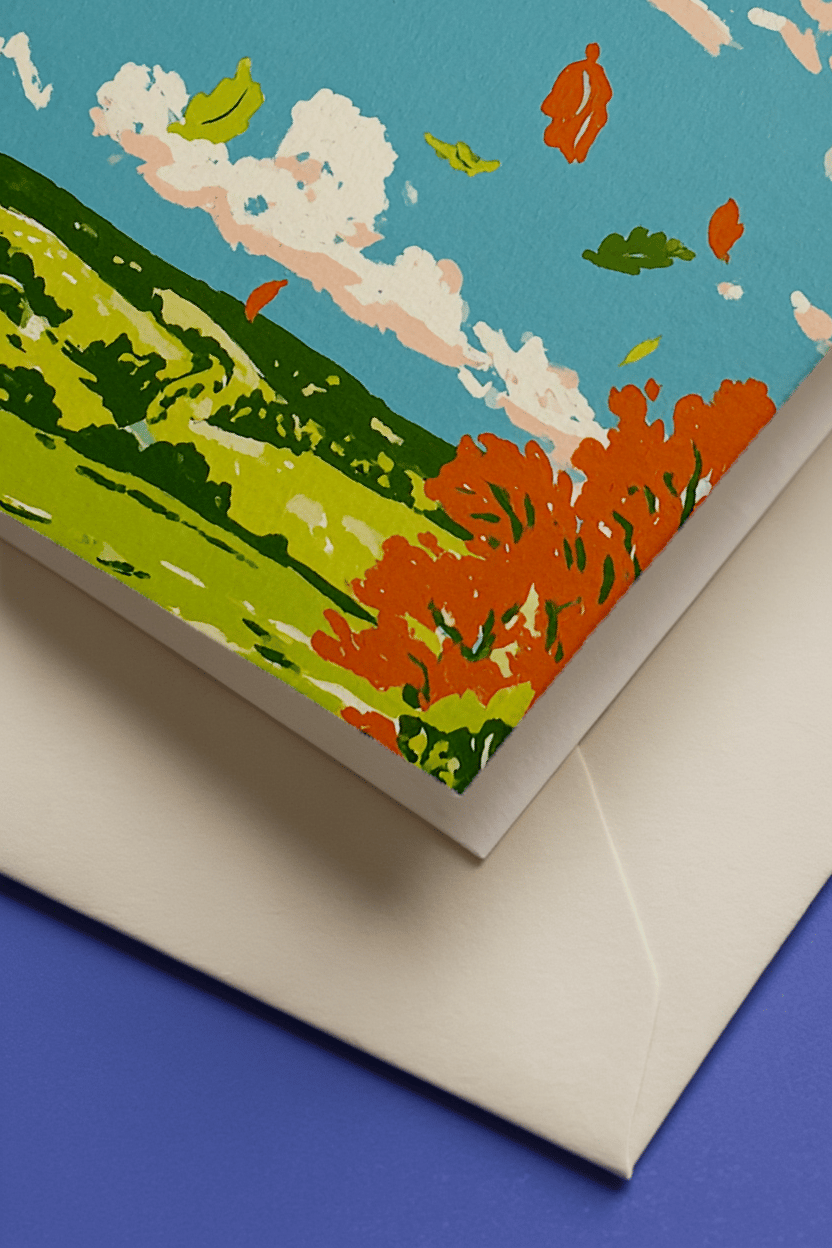 Autumn Breeze Bliss Card mockup 3