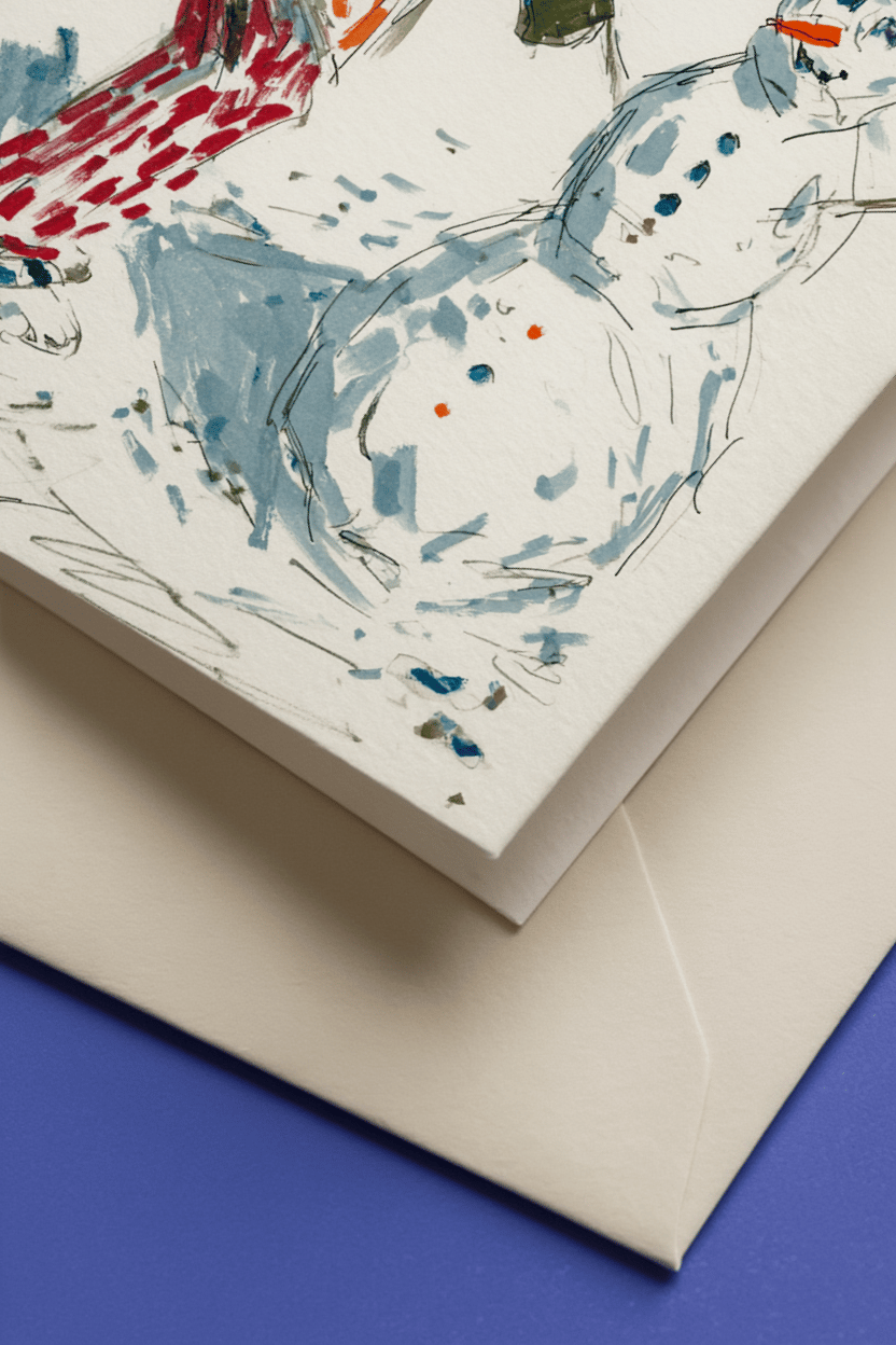 Snowy Christmas Cheer Card mockup 3