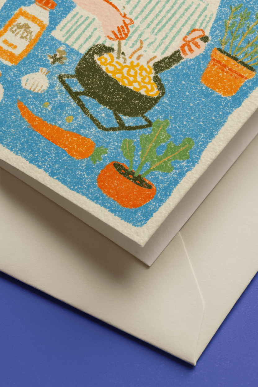 Time to Cook Fun Card mockup 3