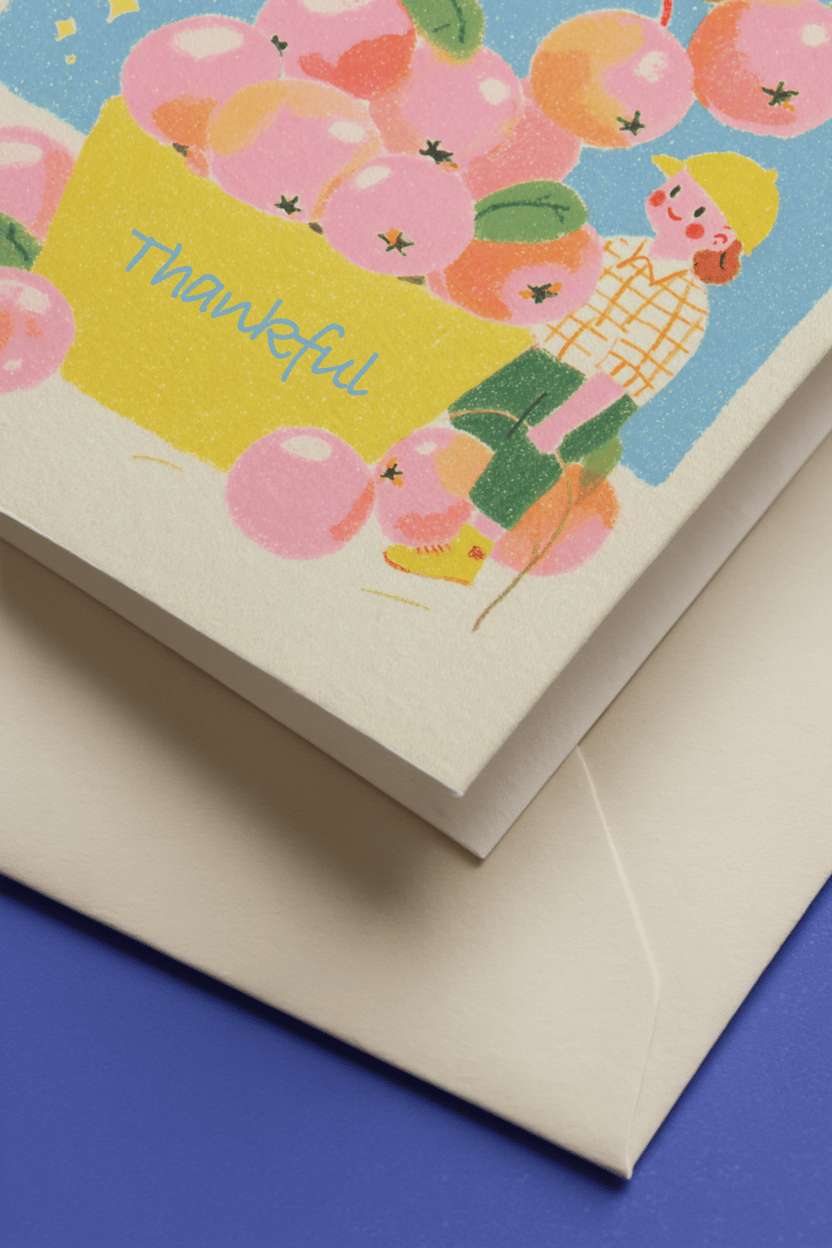 Charming Orchard Thank You Card mockup 3
