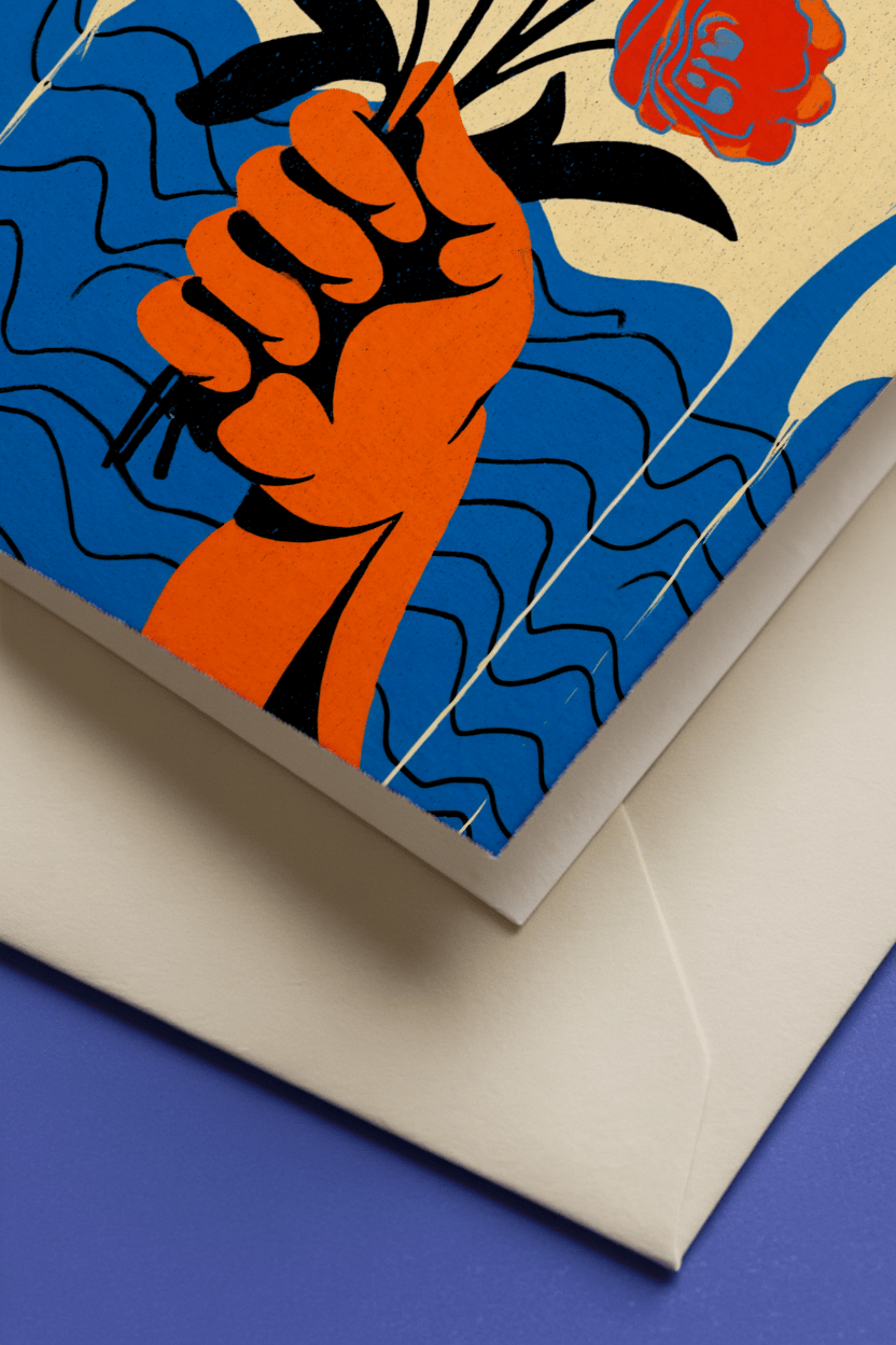 Floral Gratitude Card mockup 3
