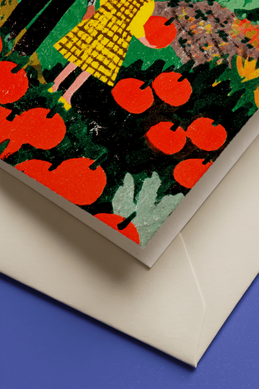 Whimsical Pumpkin Harvest Scene mockup 3