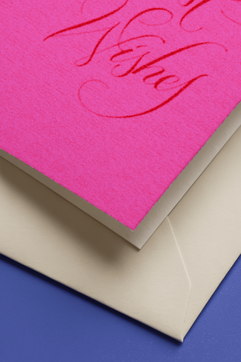 Elegant Best Wishes Card mockup 3