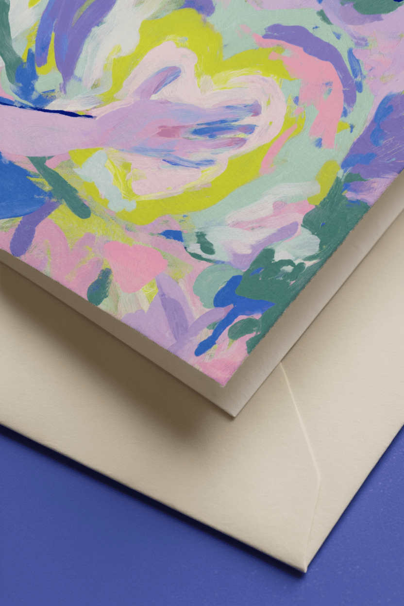 Abstract Heartfelt Art Card mockup 2