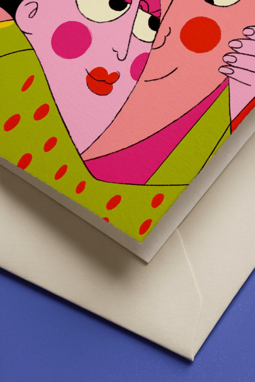Warm Embrace Love Card mockup 3