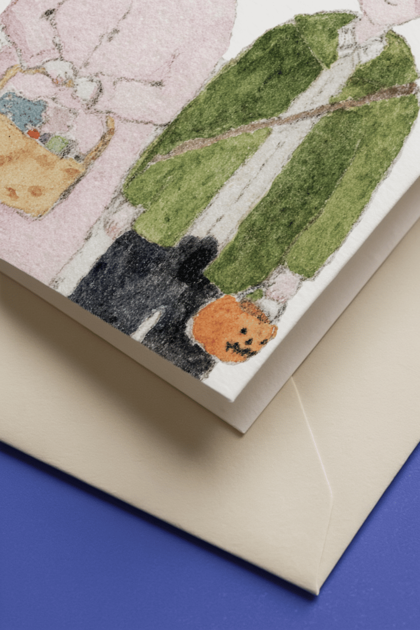 Sweet Tooth Halloween Card mockup 3