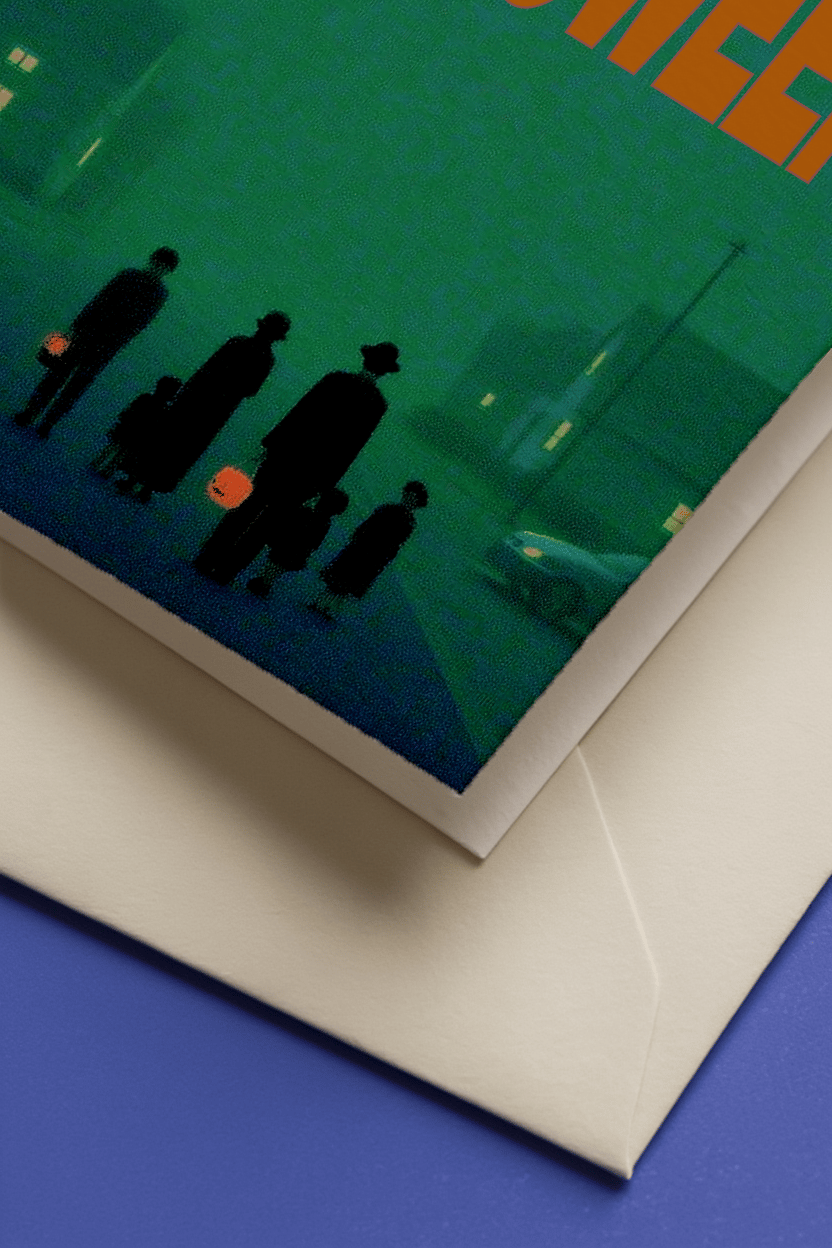 Spooky Halloween Night Card mockup 3