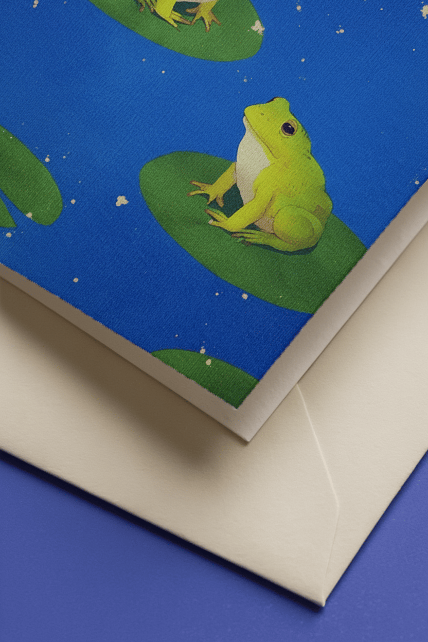 Charming Frog Pond Scene mockup 3