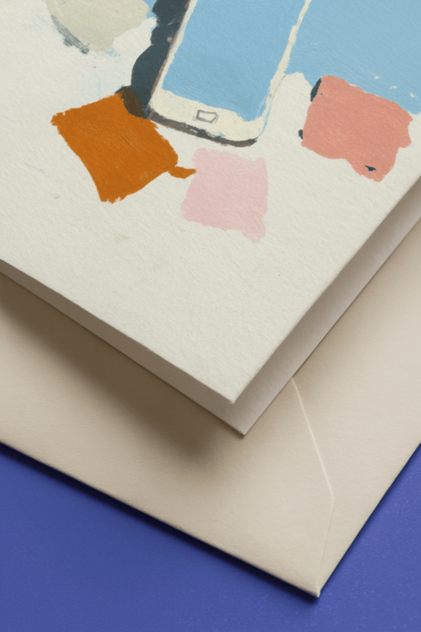 FaceTime Now Face to Face Soon Card mockup 3